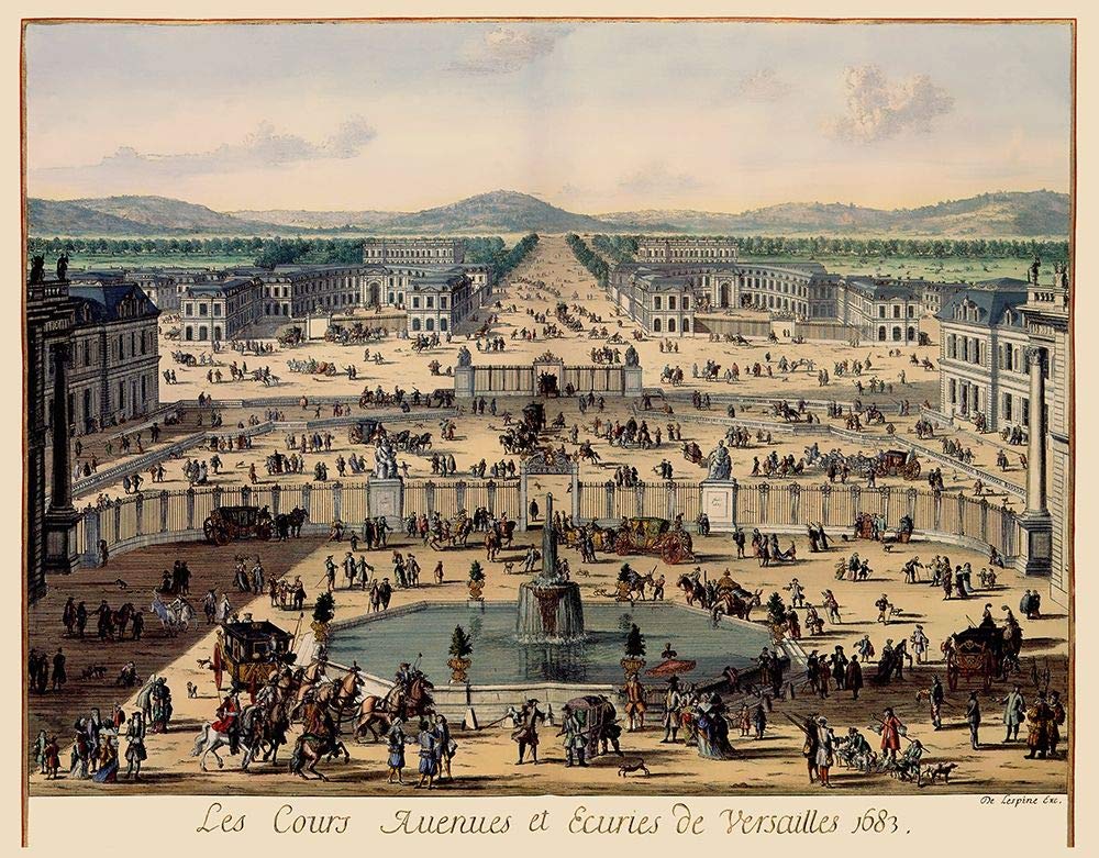 Amazon.com: Posterazzi Versailles Panoramic France 1683 Swidden