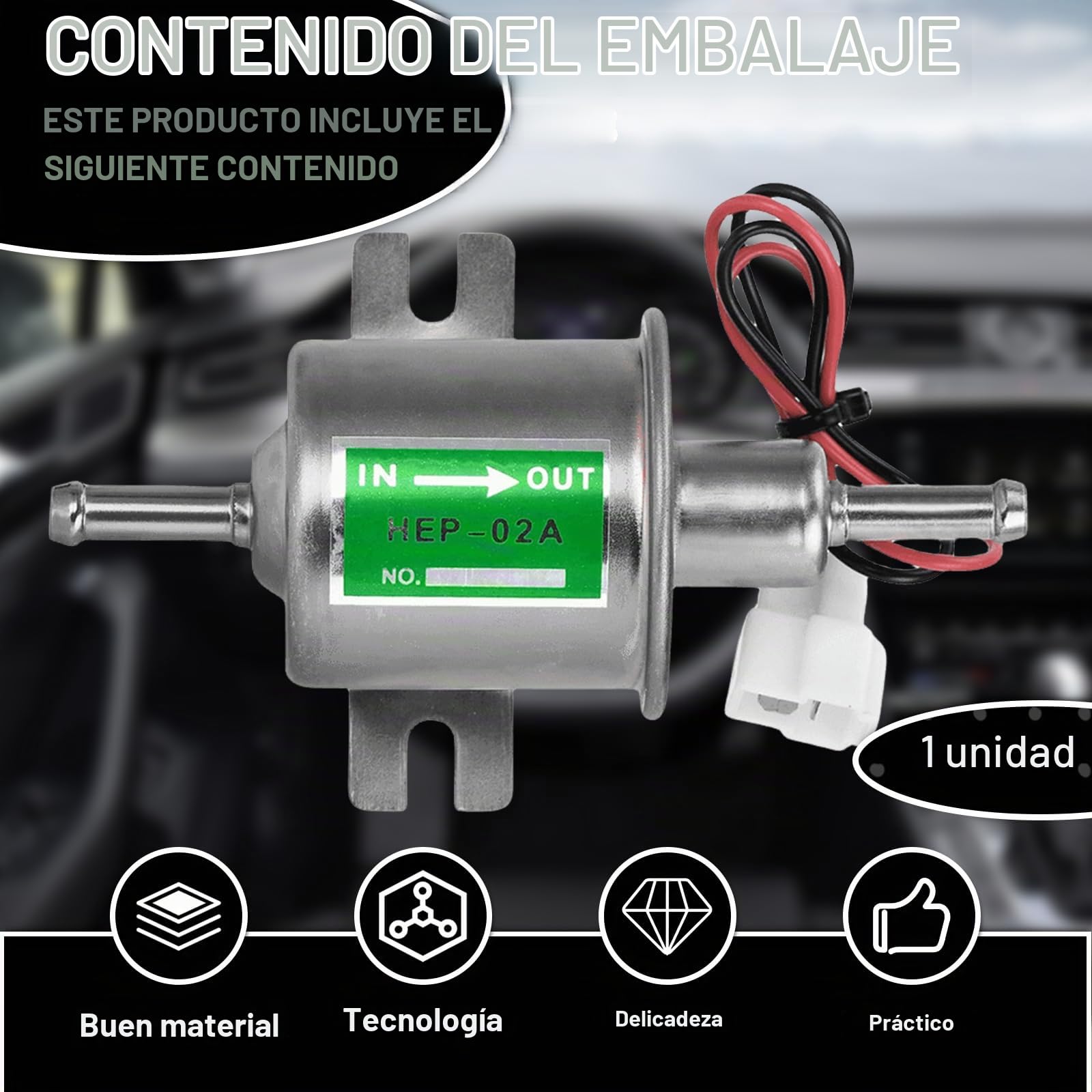 Bomba de combustible eléctrica, Universal 12V HEP-02A bomba diésel, bomba de gasolina eléctrica, bomba diésel de alta presión, bomba de combustible eléctrica de baja presión, bomba de combustible para