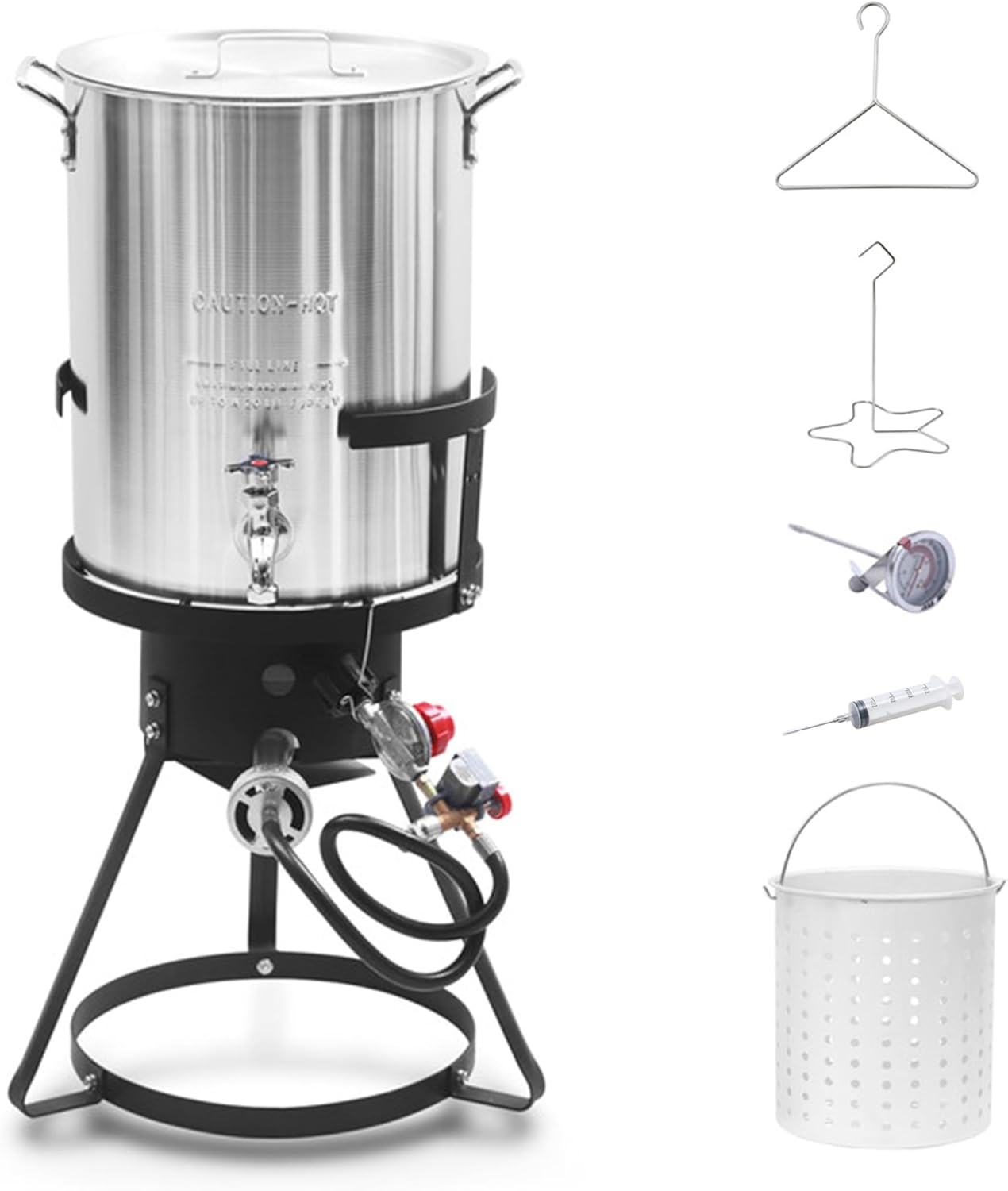 Red Mountain Valley 30 Qt. Aluminum Pot & Lid Propane