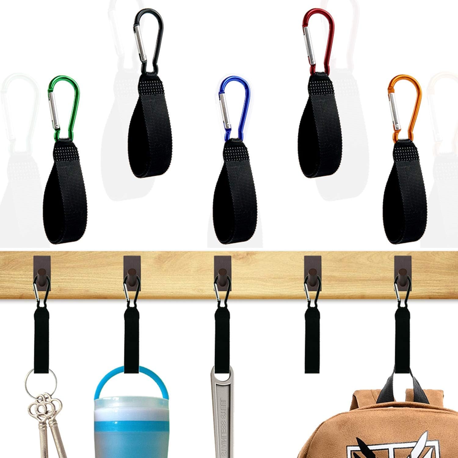 10 Pcs Fence Hook Hanger Stroller Hooks Fence Hanging Hook Perfect for Bottles Backpack Bat Bags Camping Tools