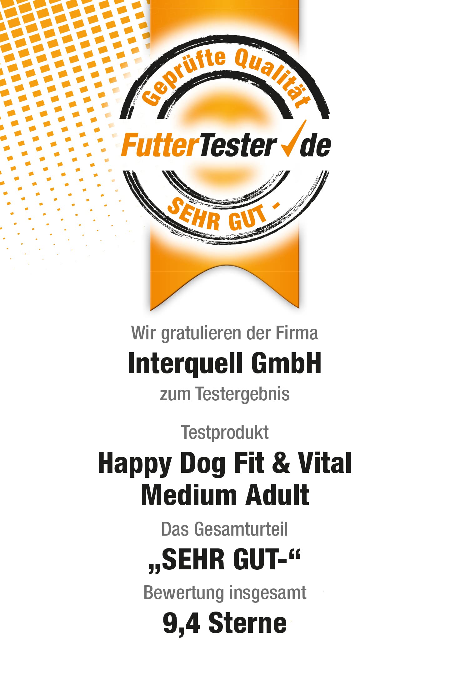 Happy Dog - Supreme fit & vital Medium Adult - 2x12kg (24kg) - Trockenfutter, Weizenfrei