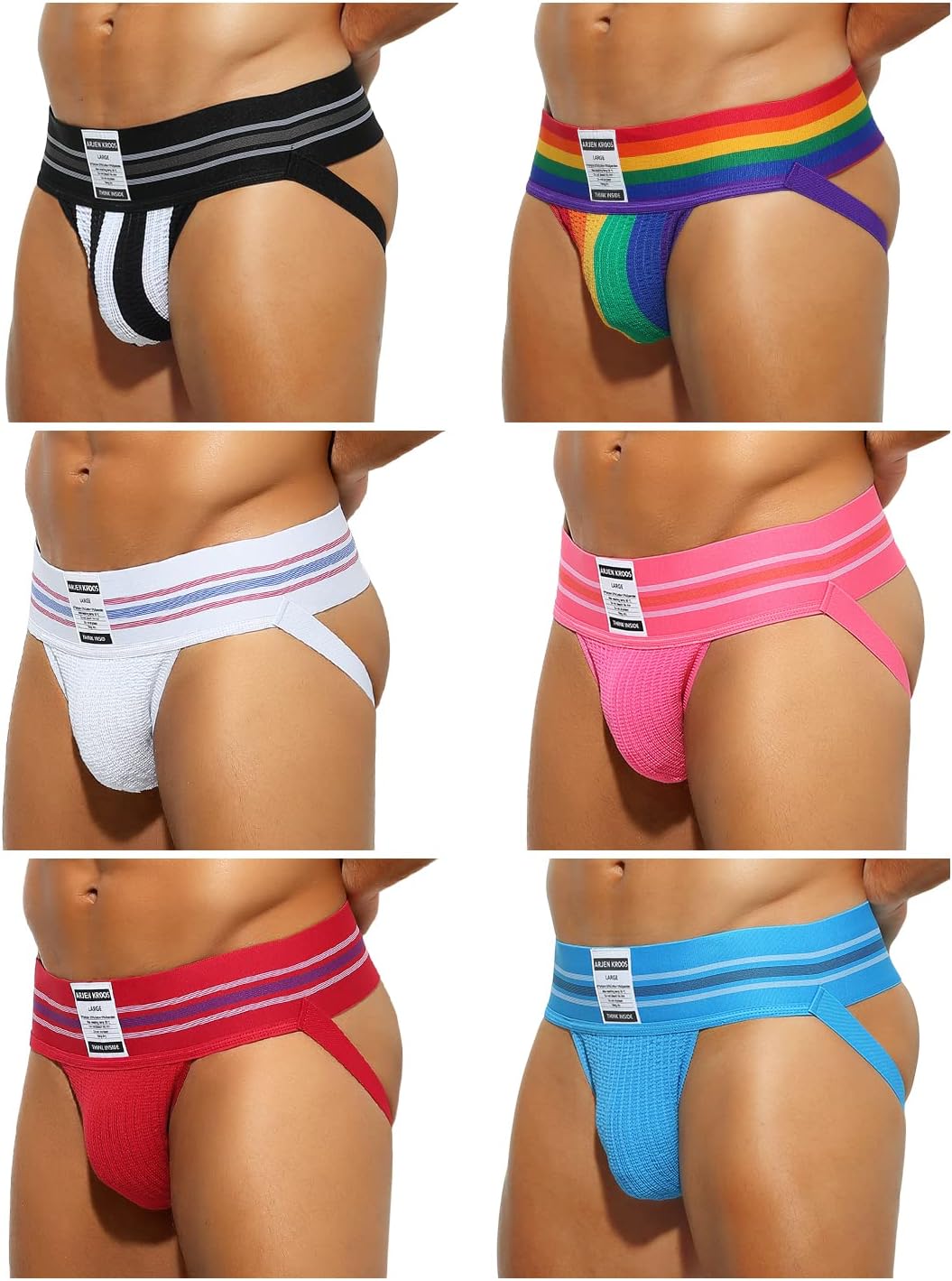 Arjen Kroos Athletic Supporter for Men Jock Straps Gym Underwear Sexy Jockstrap 6 Pack
