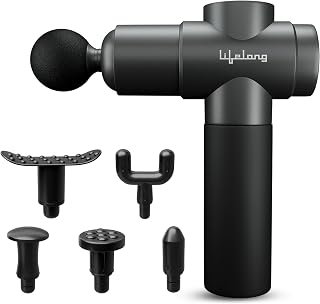 Lifelong Percussion Massage Gun | Full Body Massager for Pain Relief | Rechargeable Cordless Deep Tissue Massage Machine |... Price In India