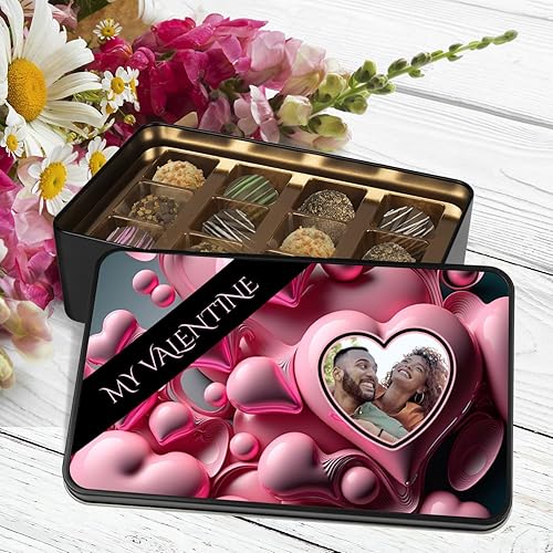 Miniatura 3 de Trufas de chocolate hechas a mano de lujo para ella, regalo de San Valentín, regalos para mujeres, regalos para ella, chocolate (Mi Valentine)