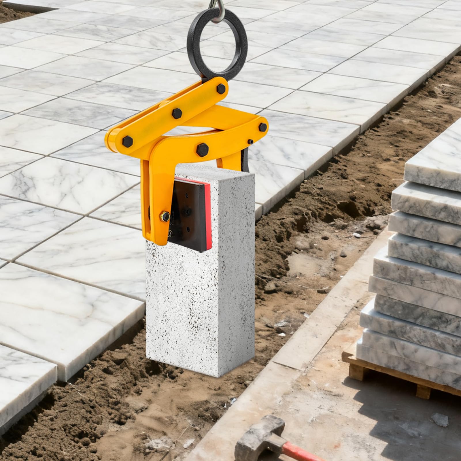 Alicates para bordsteinange, 320 kg, soporte para piedras, alicates de elevación, alicates de elevación, alicates de elevación, universal, apertura ajustable, 0-6,5 cm
