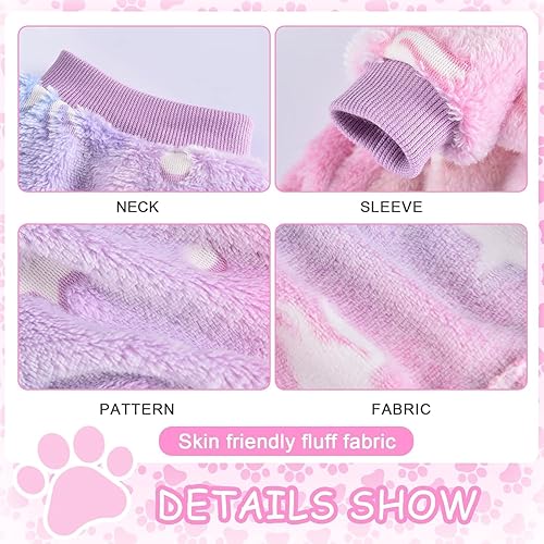 Miniatura 6 de Pijama para perros pequeños, ropa para cachorros Yorkie de taza de té, suéter para niña y niño (S)