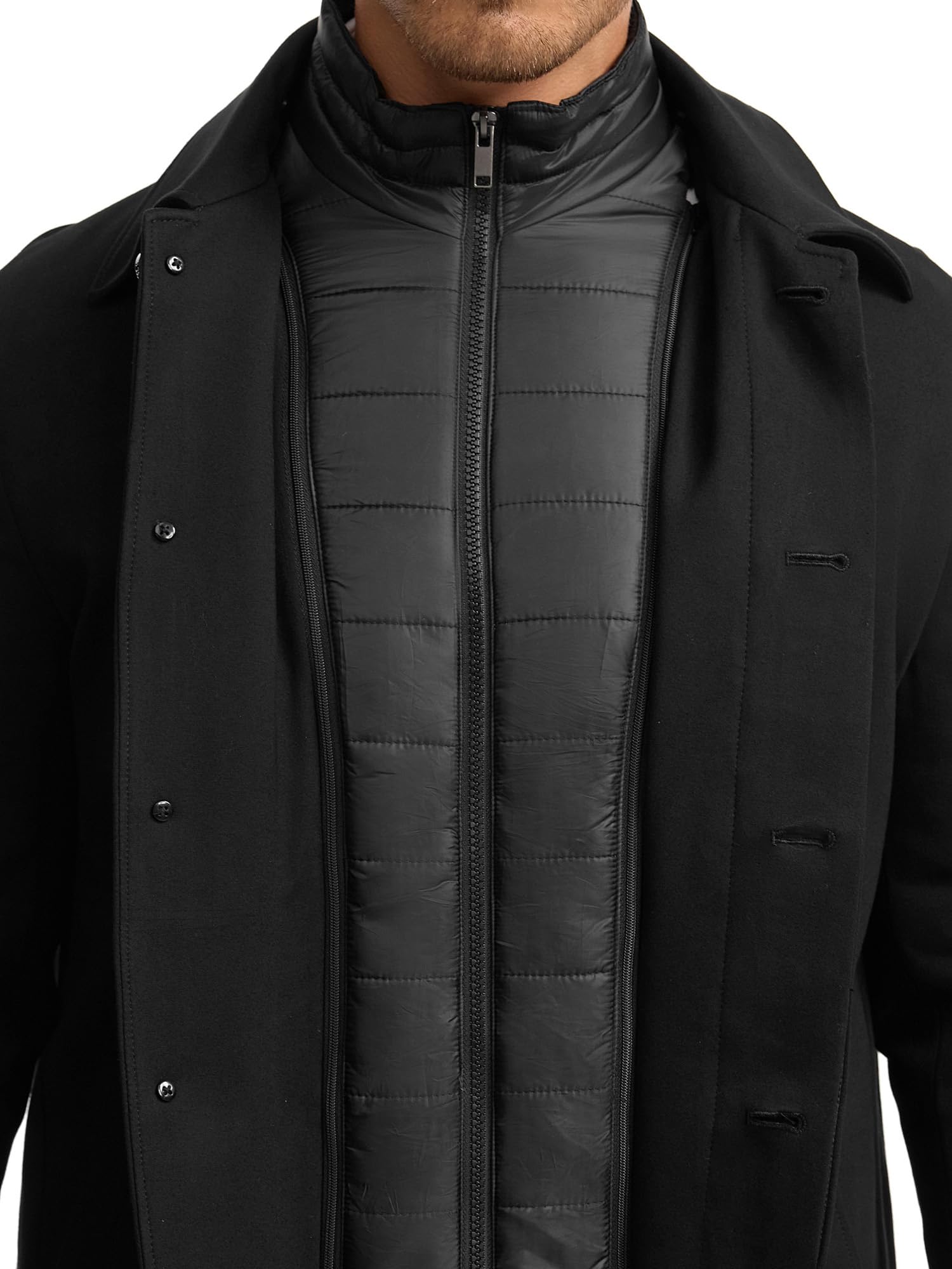 Indicode Uomini INBenyome Coat | Manteau Corto con Zip Nascosta