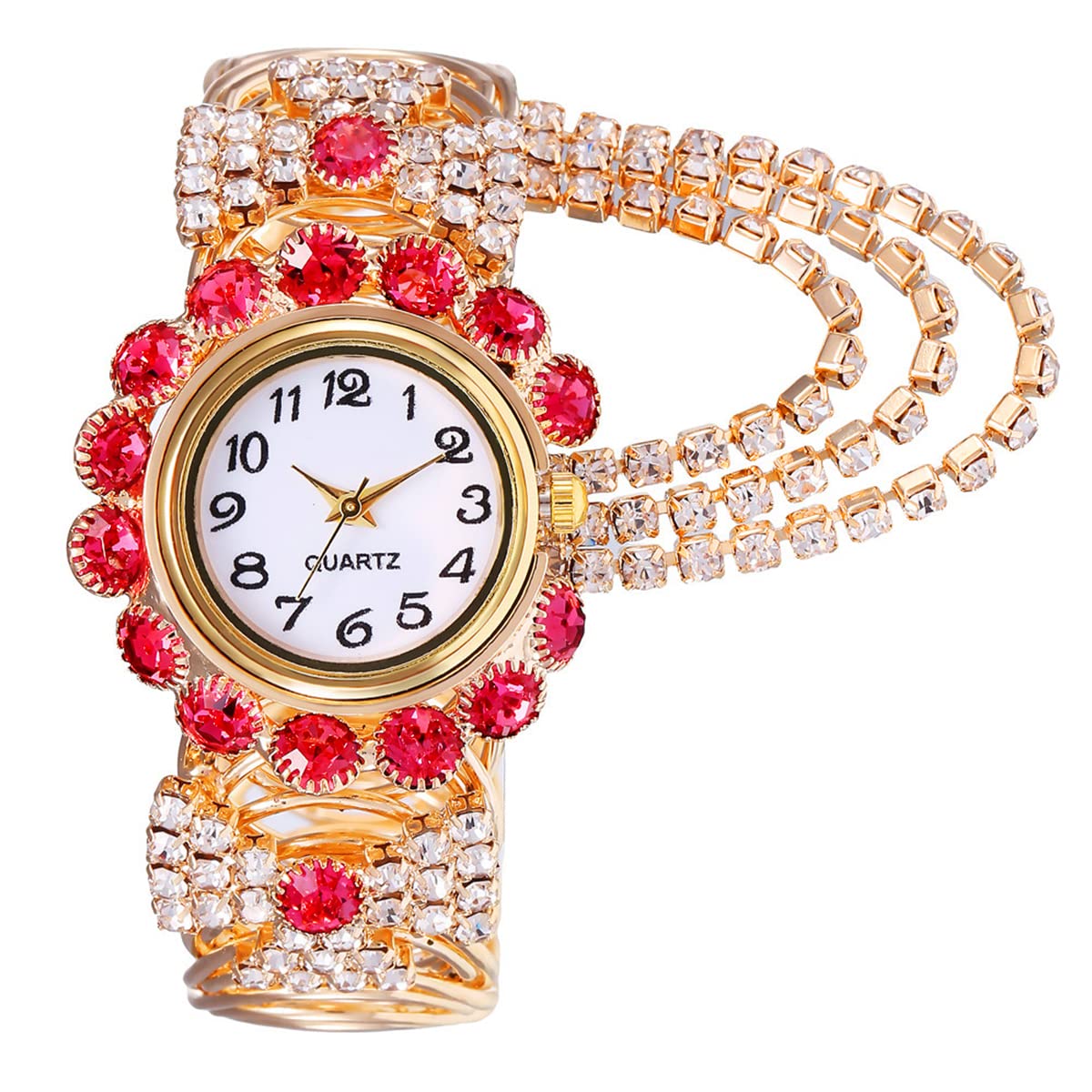 ManChDa Ladies Watch Diamond Bracelet Watch for Women Luxury Pink (B0CJTSRW6K) Amazon Price History, Amazon Price Tracker