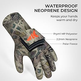 KastKing IceRiver Fishing Gloves, 100% Waterproof Gloves for Men & Women, Cold Weather Fishing & Outdoor Sports, Ideal for Ice Fishing & Winter Activities