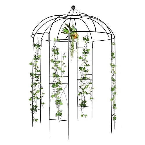 Outvita Garden Arch Arbor, Heavy Duty Metal Pergola Pavilion Trellis