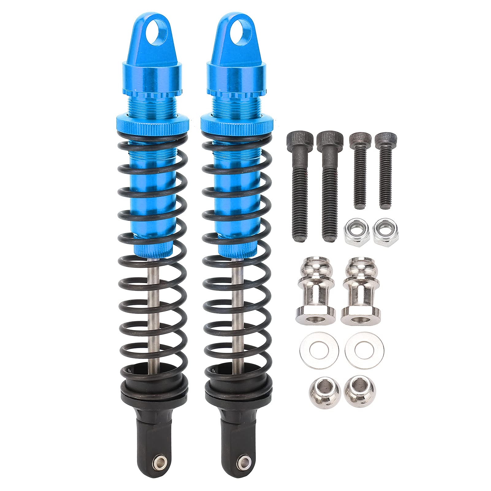Amortiguador de aluminio RC de 195mm, 2 uds., para coches todoterreno de gasolina HSP 94050 1/5 RC (Azul)