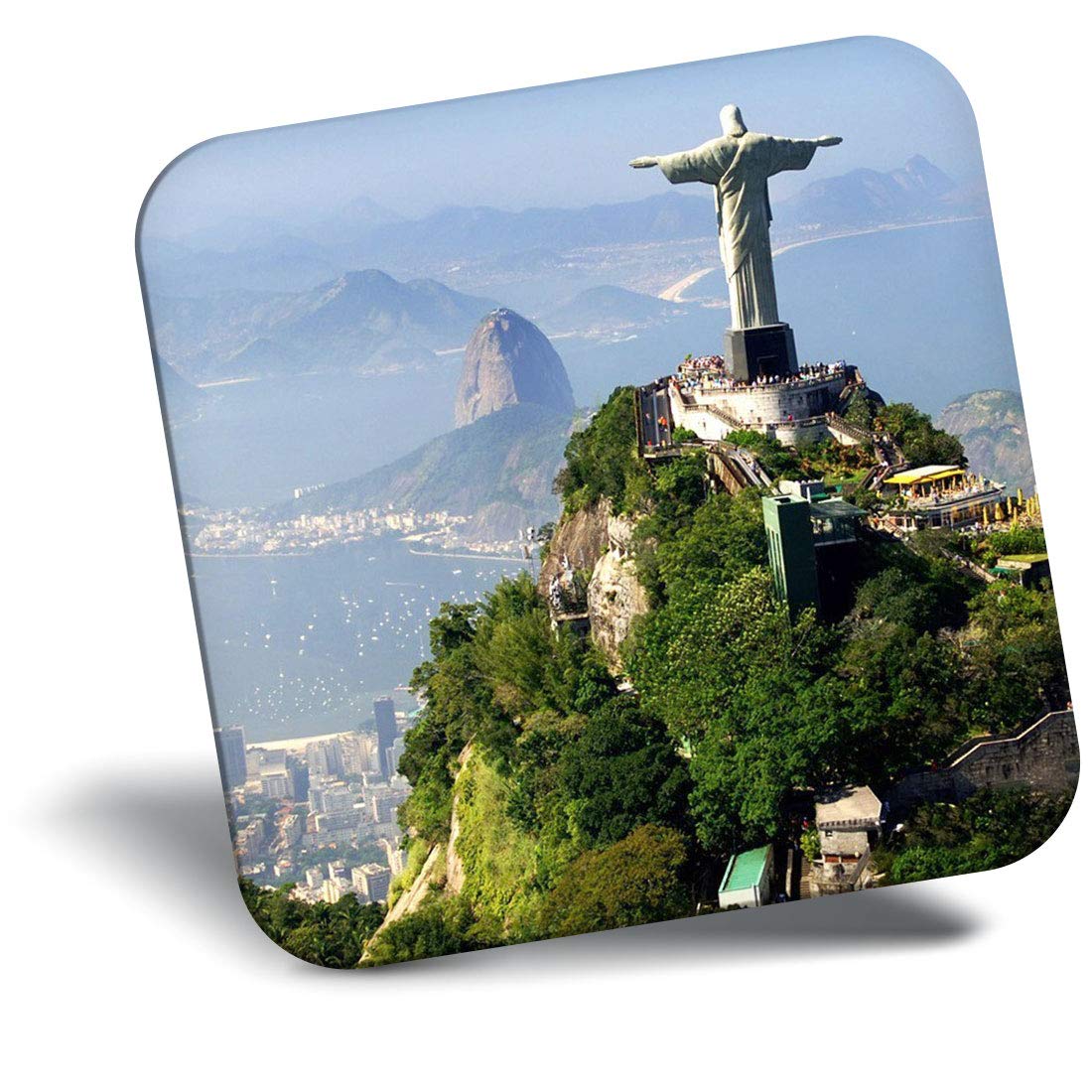 Destination Vinyl Ltd Fridge Magnet - Christ The Redeemer Brazil 8910