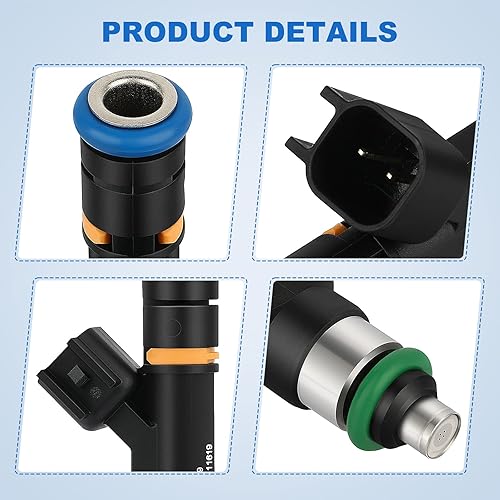 Miniatura 3 de 6 inyectores de combustible de 4 orificios para Chrysler para Town & Country 3.3L/3.8L 08-10, para Dodge para Grand Caravan 3.3L/3.8L 08-10, para