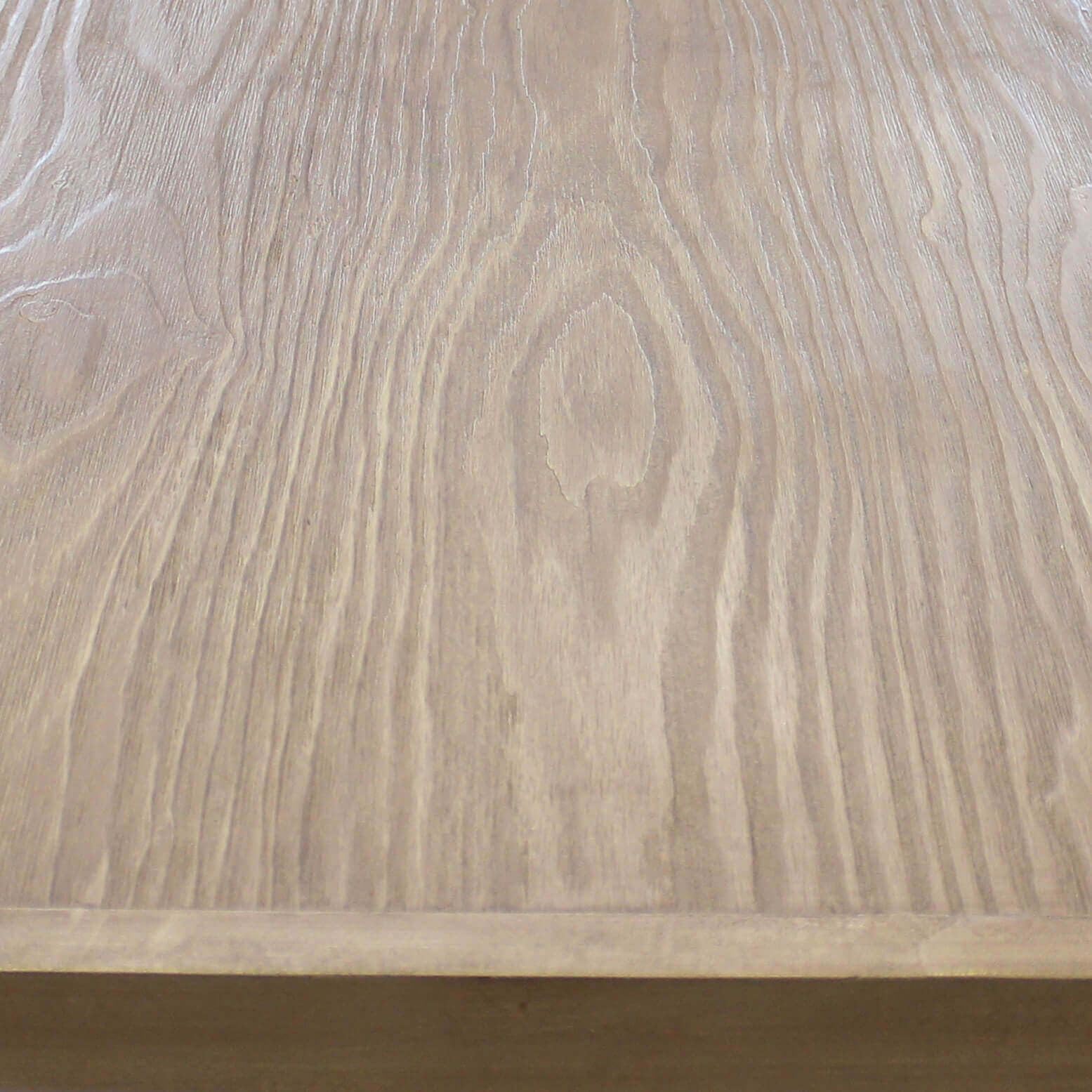 milani home - tavolo da pranzo fisso 178 x 87 x 88 cm, legno naturale e nero, piano in legno, struttura in acciaio