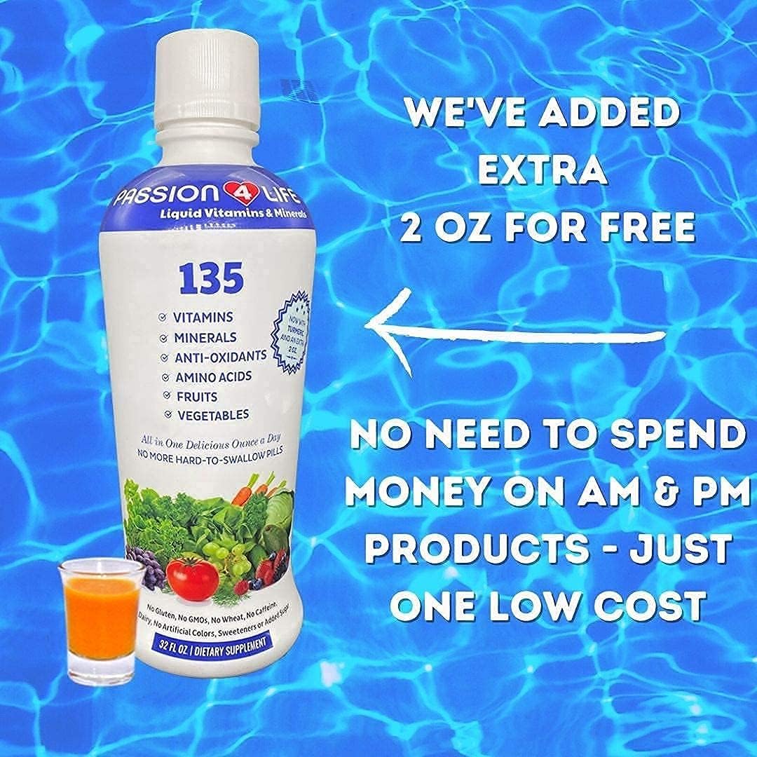 Passion 4 Life Liquid Multivitamin Plus Organic Liquid D3K2 Omega 3
