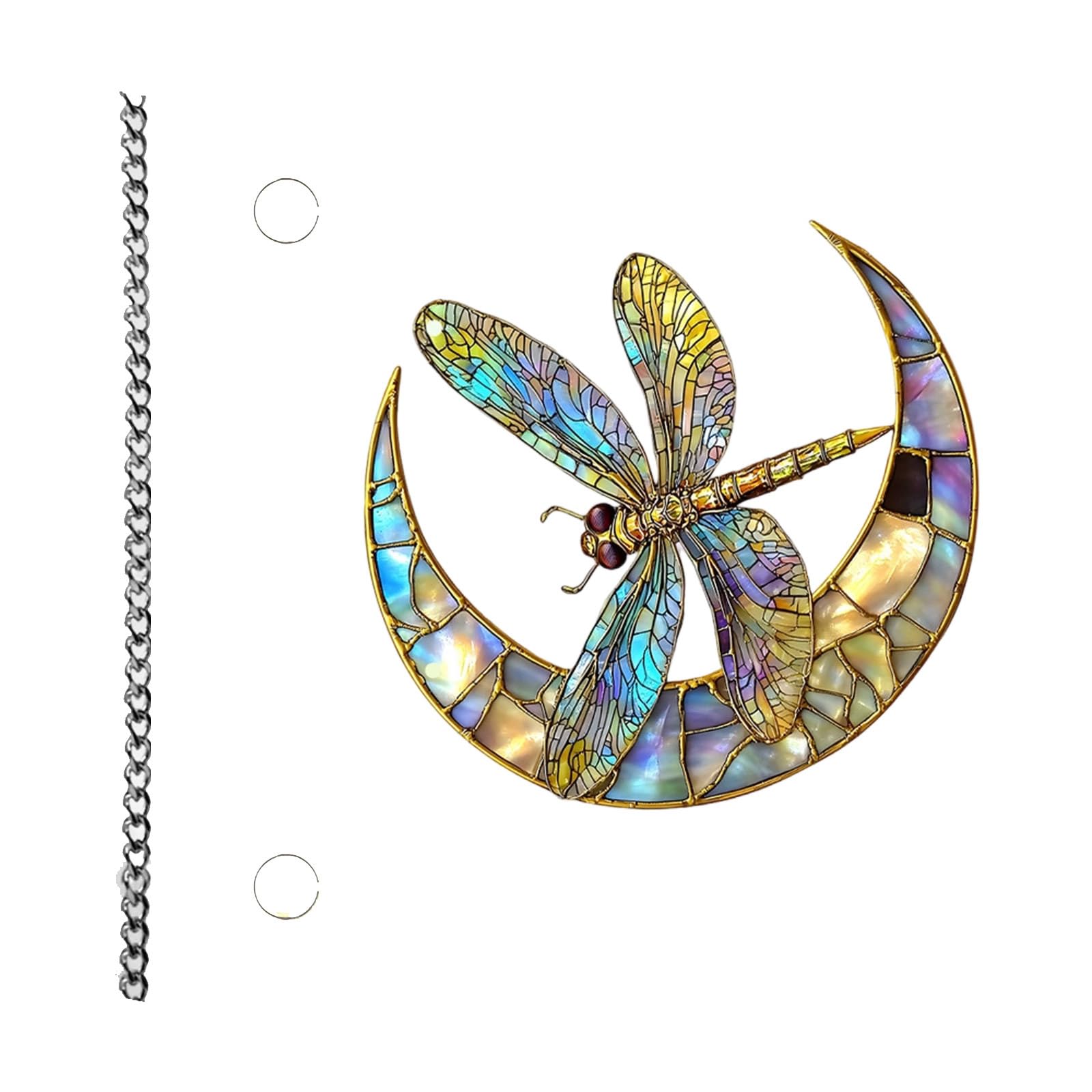 Shatters Resistant Light Acrylic Butterfly Dragonflies Suncatchers Wall Window Hanging Ornament Home Decors Acrylic Stained Glass Window Art