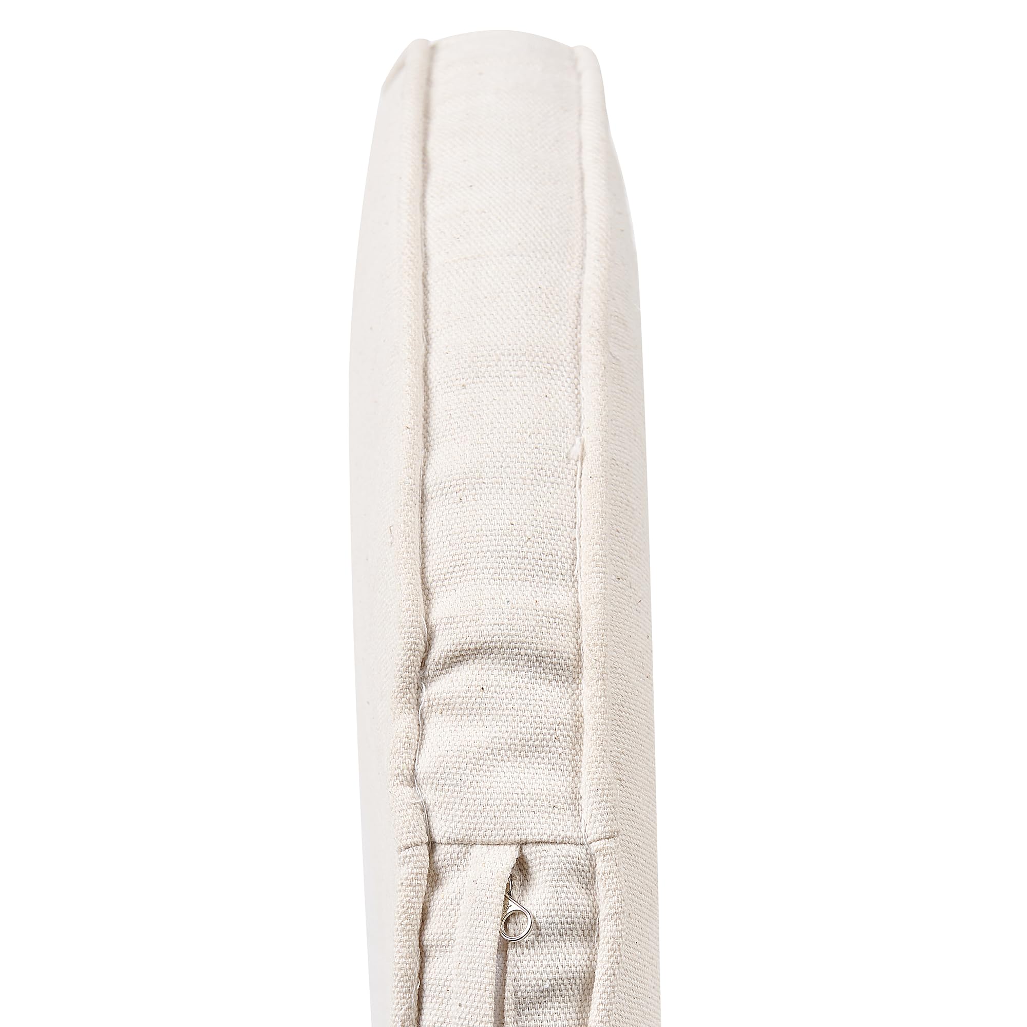 Beliani Outdoor/Indoor Pfauensessel aus Rattan beige mit Sitzkissen Boho Stil Emmanuelle