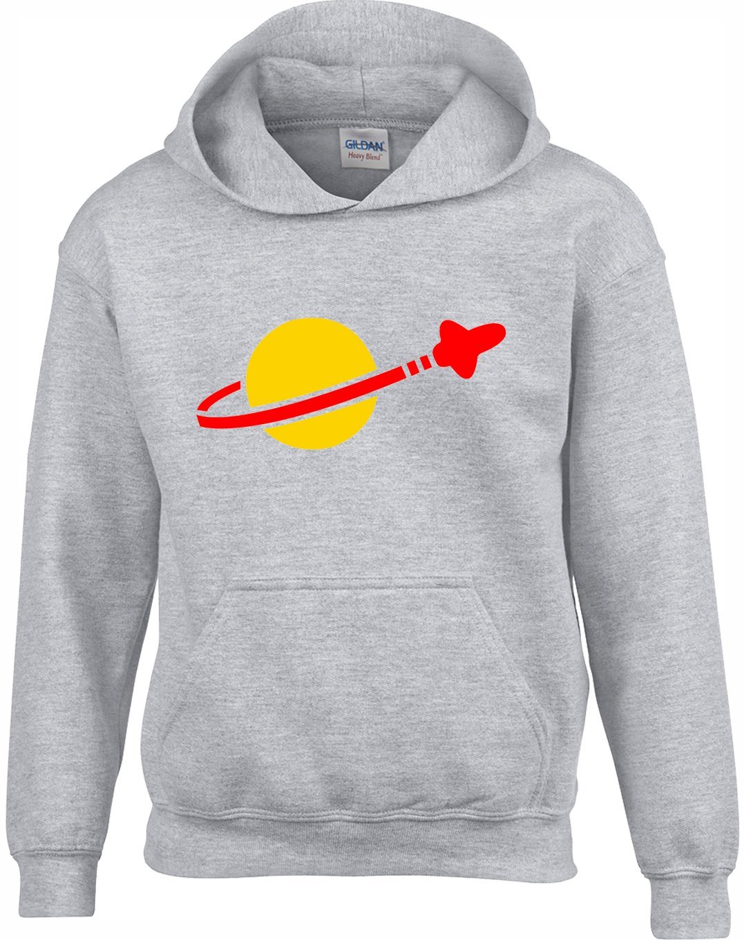 Crown Designs Men's Grey Bricks Spaceman Logo Family Movie Film Inspired Gift Unisex Hoodies For Wo & Teenagers - /Xx-Large