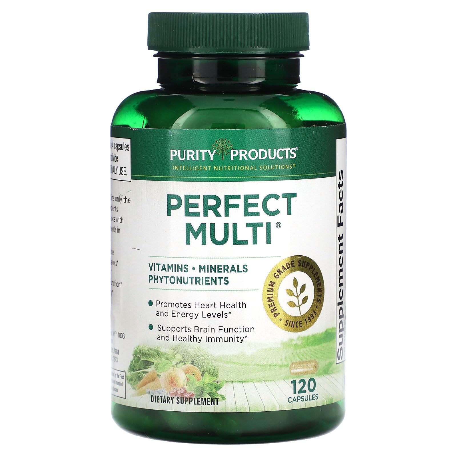 Purity Products Perfect Multi - Multivitamin Packed with Vitamins, Minerals and Phytonutrients - 60 Breakthrough Nutrients - Support for Healthy Immunity, Normal Energy Levels - 120 Capsules (1)
