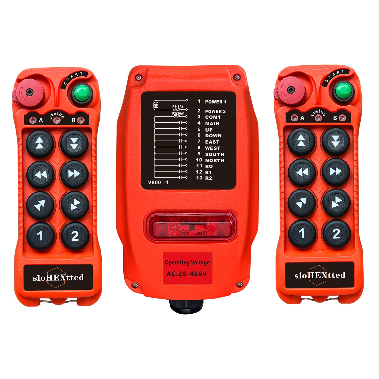 Control Remoto De Radio De Grúa Inalámbrica Industrial De 6 Canales Para 110 V 220 V 380 V Polipasto De Cadena Electrico Puente Transmisor Y Receptor Control Remoto De Radio De Grúa Inalámbrica Industrial De 6 Canales Para 110 V 220 V 380 V Polipasto De Cadena Electrico Puente Transmisor Y Receptor