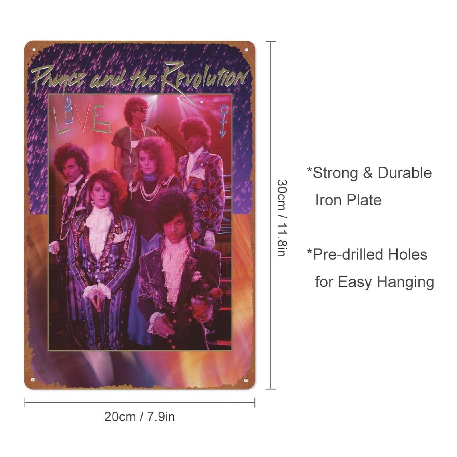 Prince And The Revolution Live Unique Metal Vintage Wall Decor
