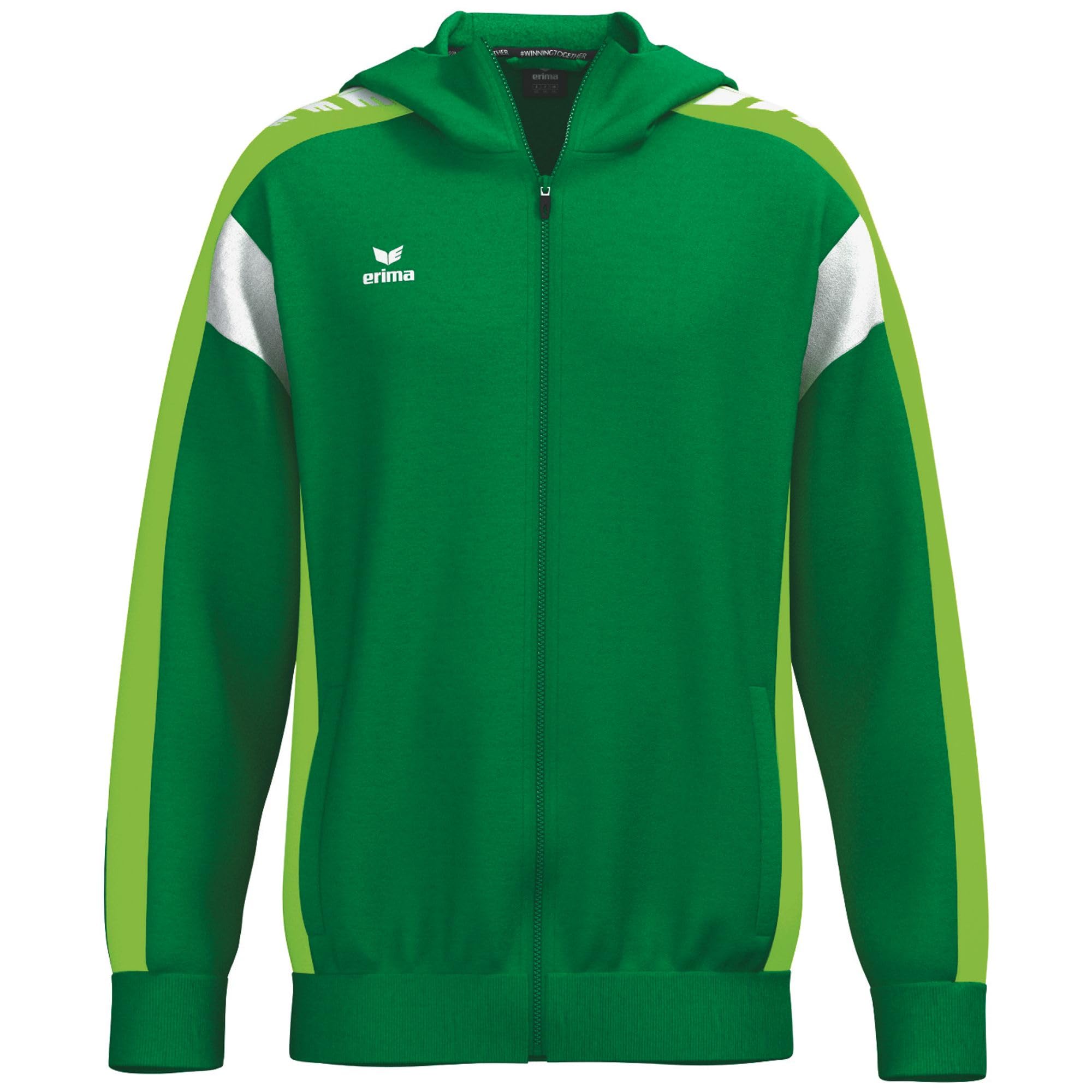 Erima Men's Celebrate 125 Training Jacket With hood (1032531), smaragd/green gecko, S