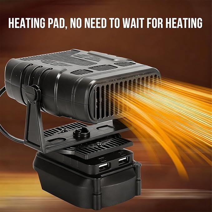 Calefactor Eléctrico Portátil 200W con Temperatura Ajustable miniatura 9