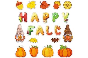 Whaline Ultimate Fall Decorations Window Gel Clings