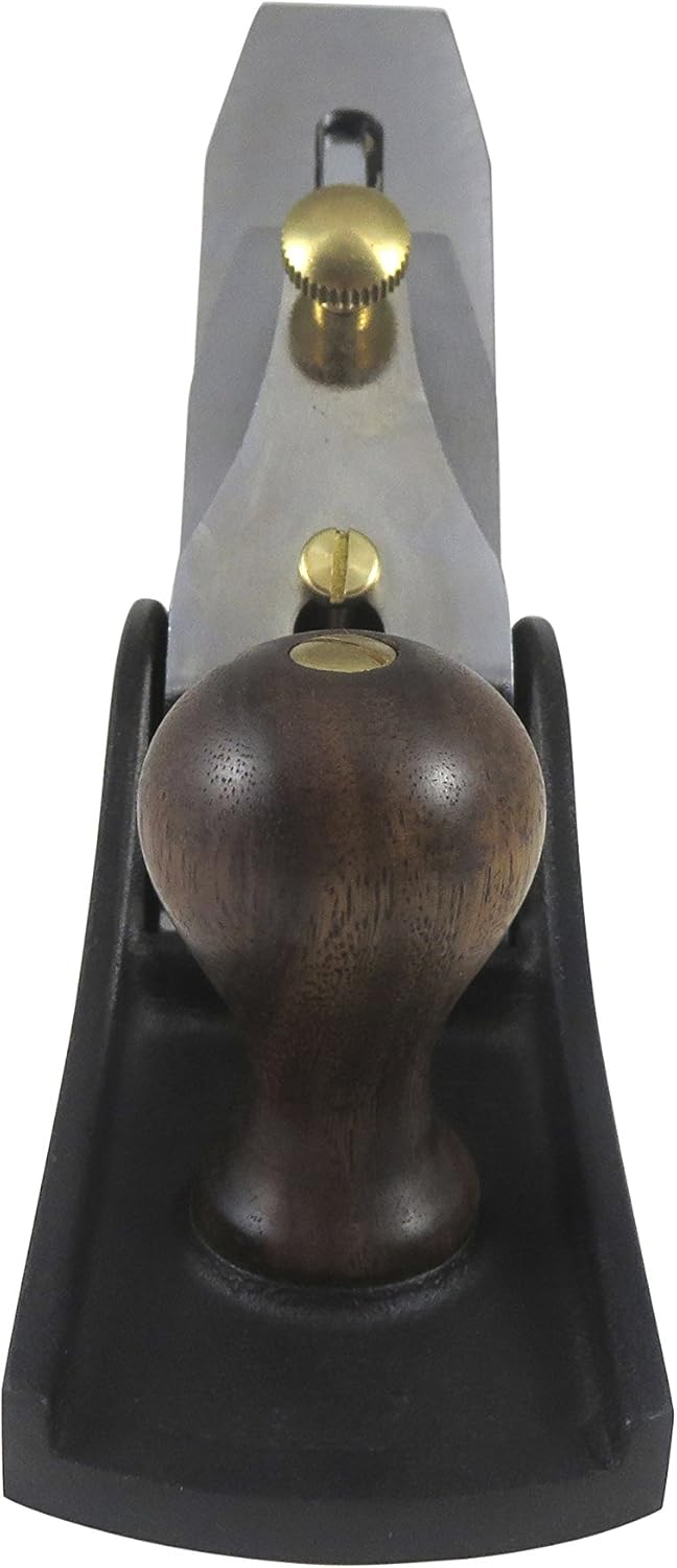 Taytools 469607 Jack Smoothing Bench Hand Plane #5, 14-1/4 Inch Sole, Ductile Cast Body, Lapped Sides and Bottom, Blade RHC 55-60, Sapele Handle and Tote