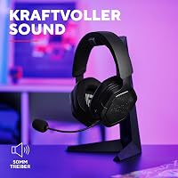 GXTrust GXT 1493 Ravox gamer headset vezeték nélküli Bluetooth és 2.4 GHz mikrofon 50 mm driver 70 óra akkumulátor fekete PS5 PS4 Switch PC 5