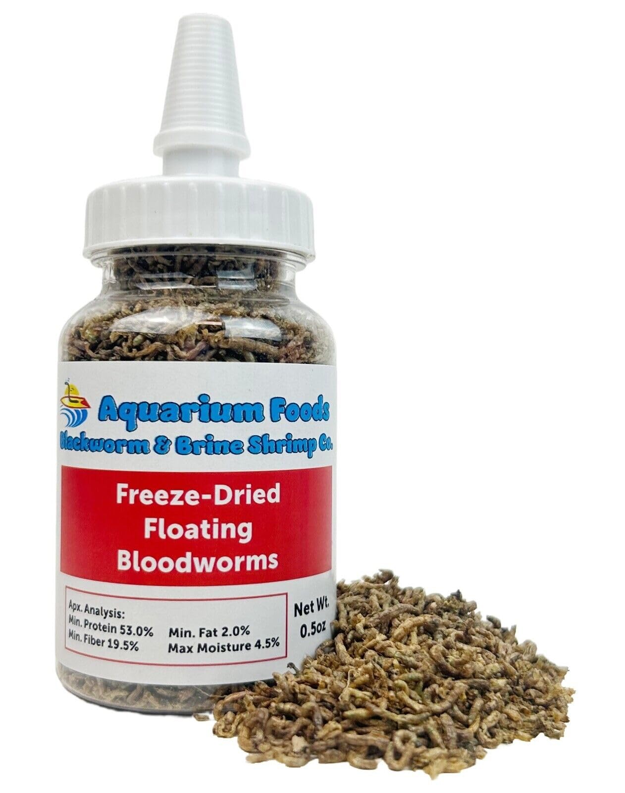 Aquatic Foods Bloodworms 0.5 oz