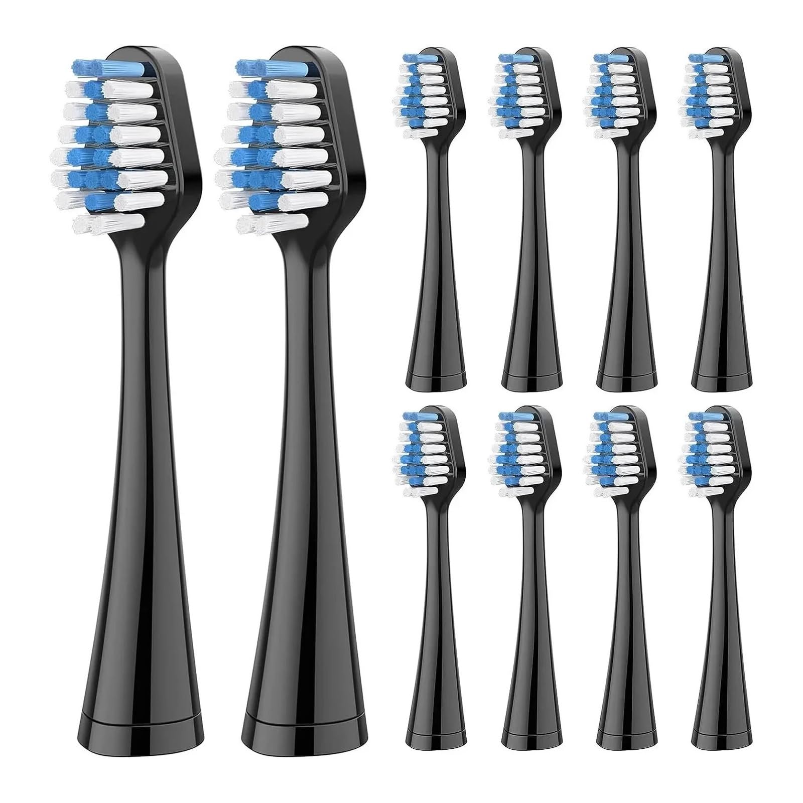 tianwandong Testine for spazzolino da denti compatibili con testine for spazzolino elettrico Testine di ricambio for igiene orale Ugelli a setole morbide pulite 5-10 pezzi(10pcs black)