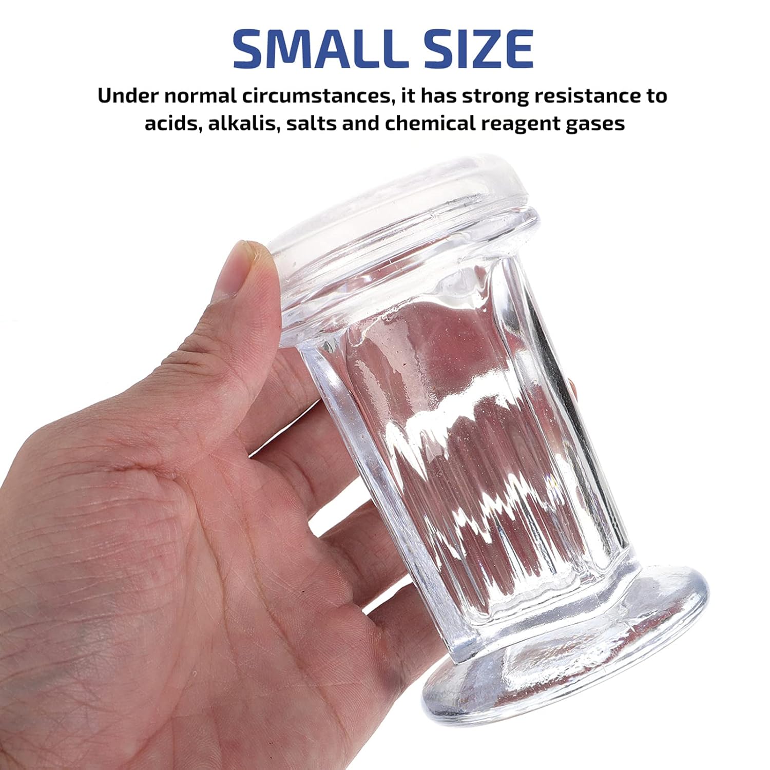 iplusmile Coplin Jars Glass Staining Jar 5 Slide Capacity Staining