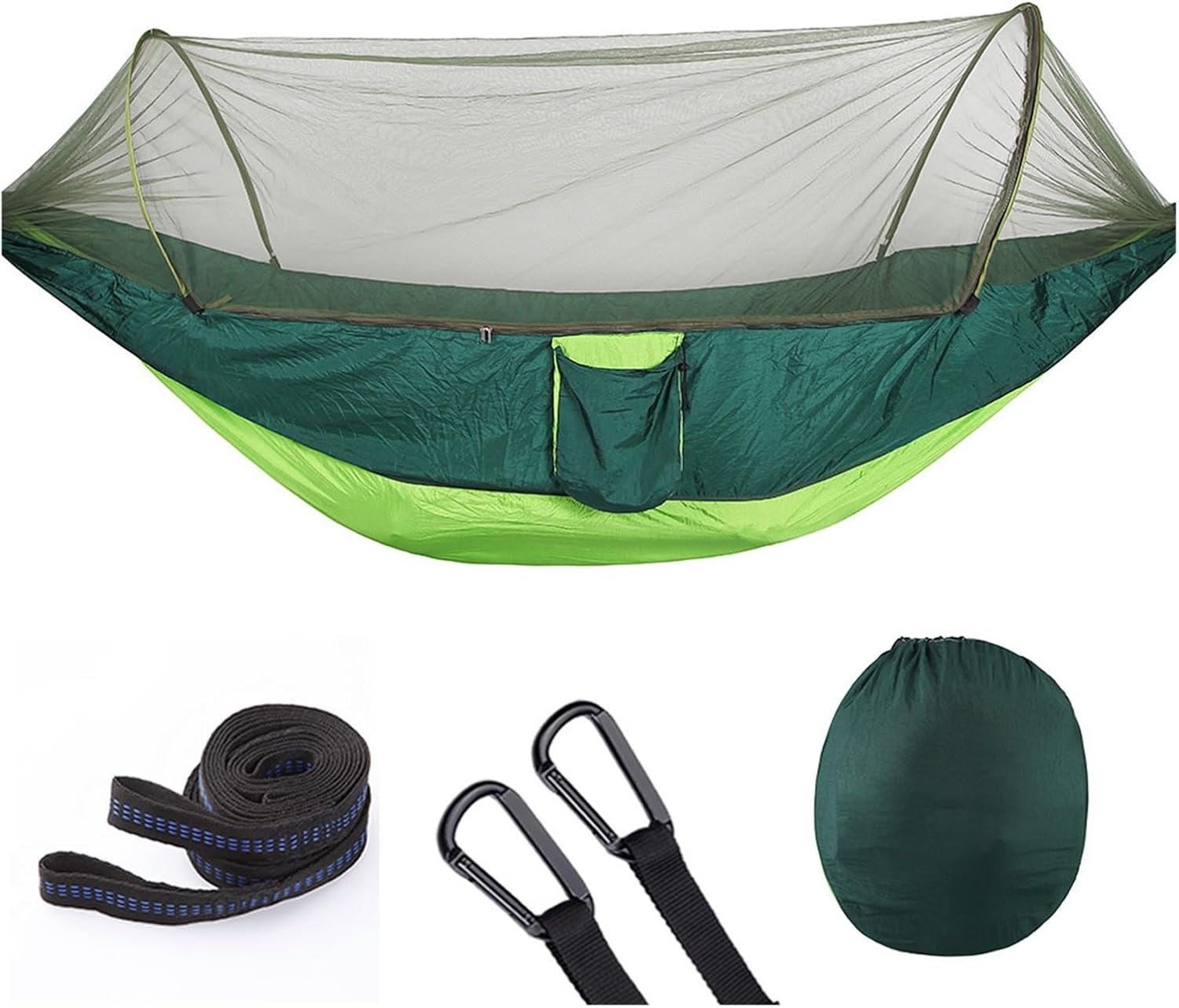 Camp Portable Outdoor Camping Hammock 1-2 Person Go Swing with Mosquito Net Hanging Bed Ultralight Tourist Sleeping Hammock Strong (F S250x120cm)