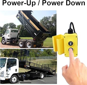 DC HOUSE Trailer Pump 4 Quart 12V Electric Hydraulic Power Double Acting Power-Up Supply Unit for Dump Truck(4 Quart Double Acting)