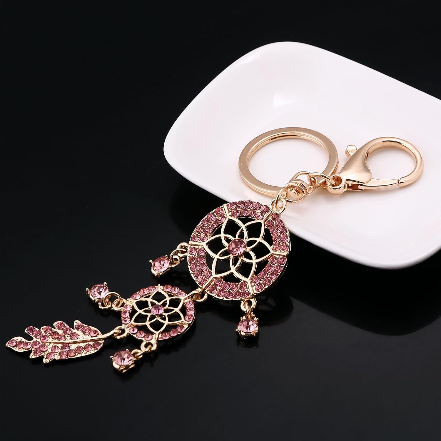 Fashion Dreamcatcher Rhinestone Purse Bag Charms for Handbags
