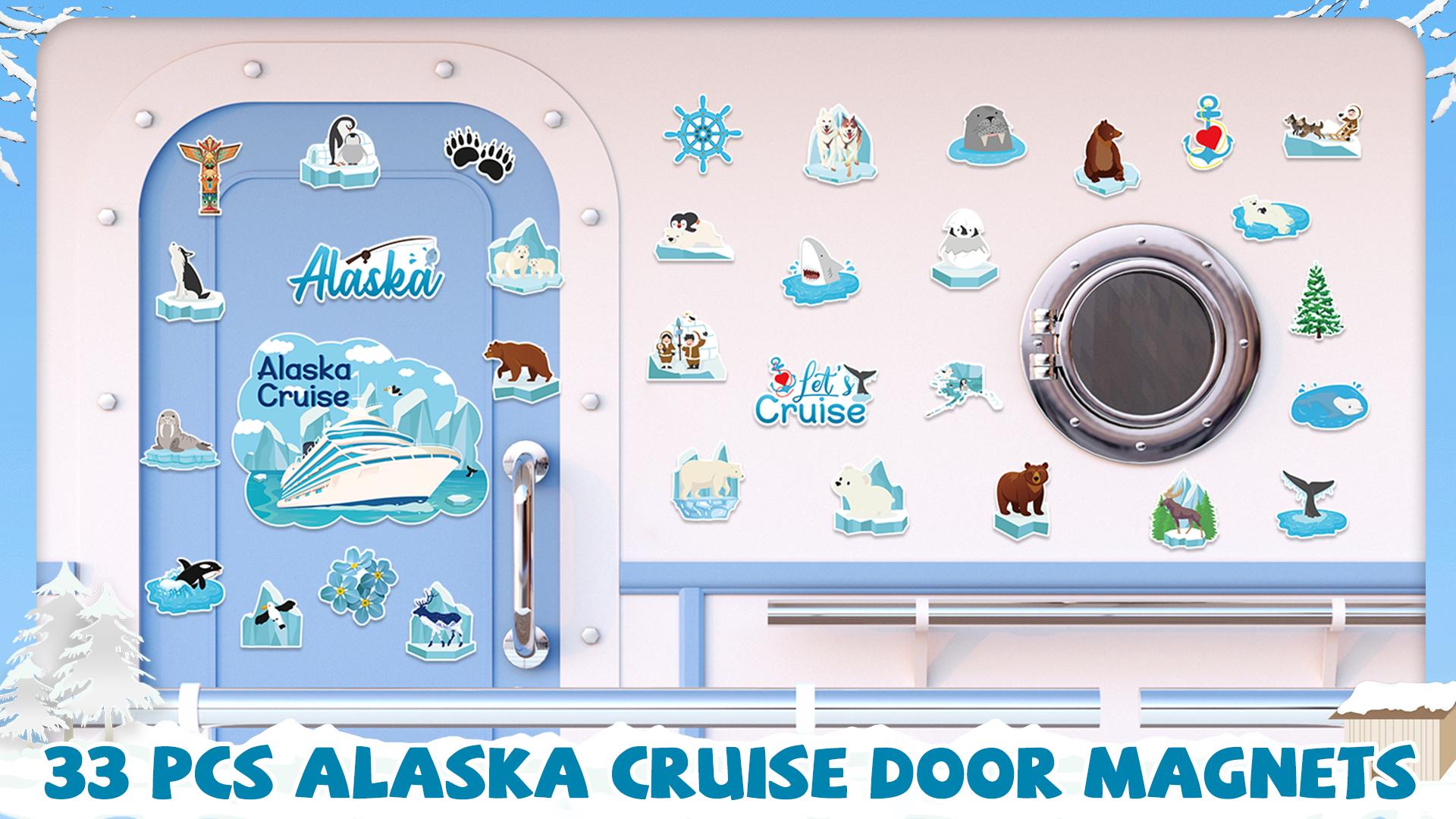 Set 33 Imanes Decorativos Temática Alaska para Refrigerador miniatura 7