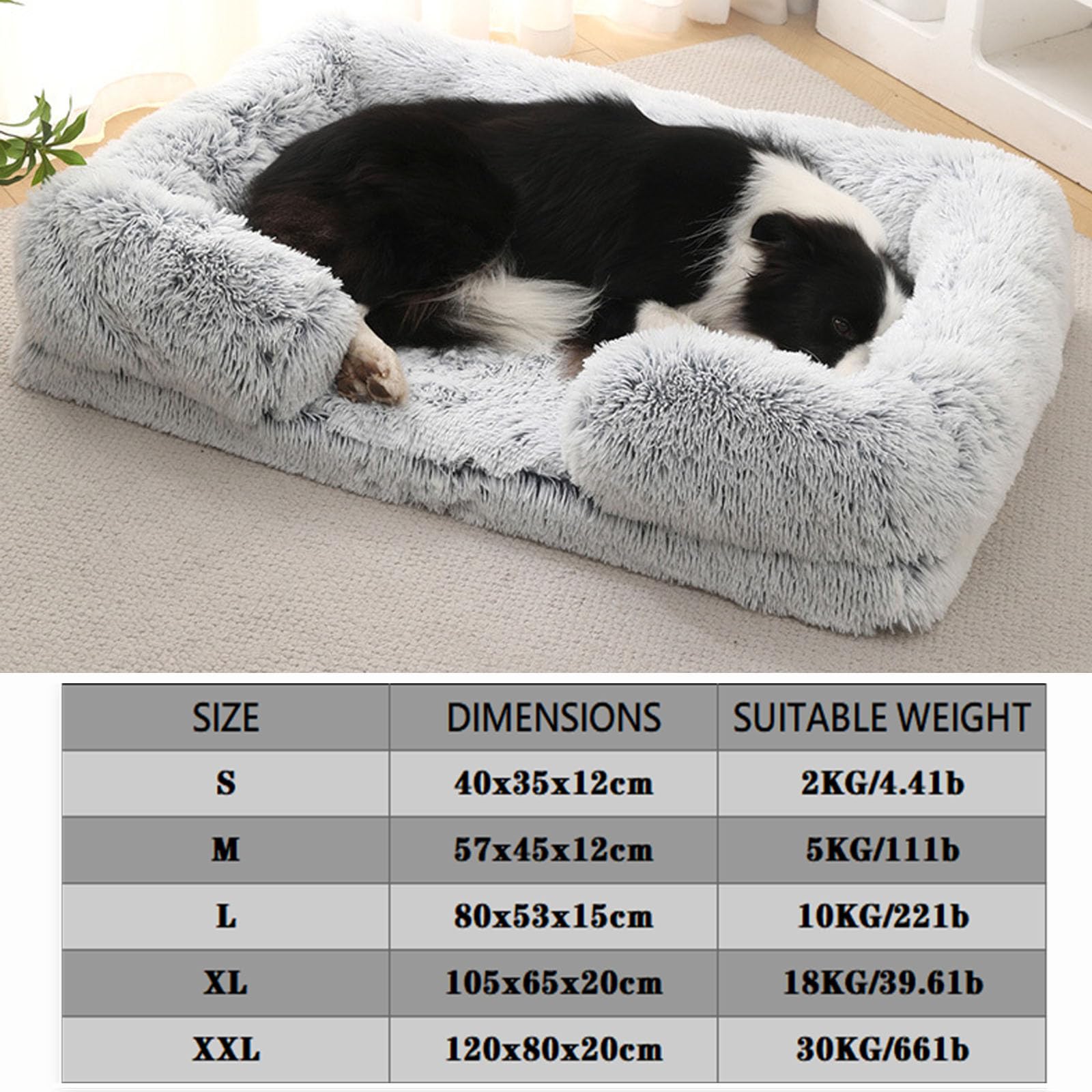 Hixingo Panier Chien Couleur Unie,Panier Chat en Peluche Portable Coussin Chien,Animale Tapis avec Antidérapante,Lavable Coussin pour Chat,pour Grande Moyen Petit Animale (Café,XL(105x65x20cm))
