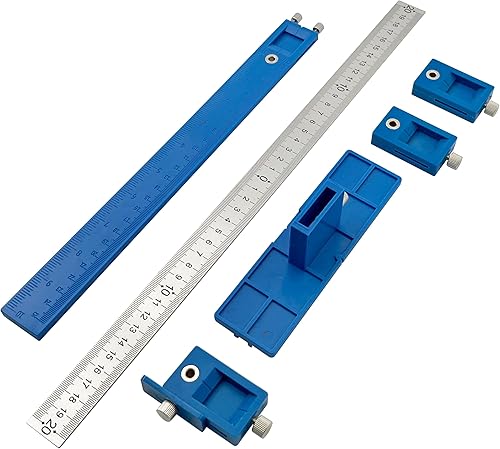 Miniatura 5 de Herramienta de plantilla de hardware de gabinete, guía de perforación de madera, herramientas eléctricas localizador de perforaciones para manijas