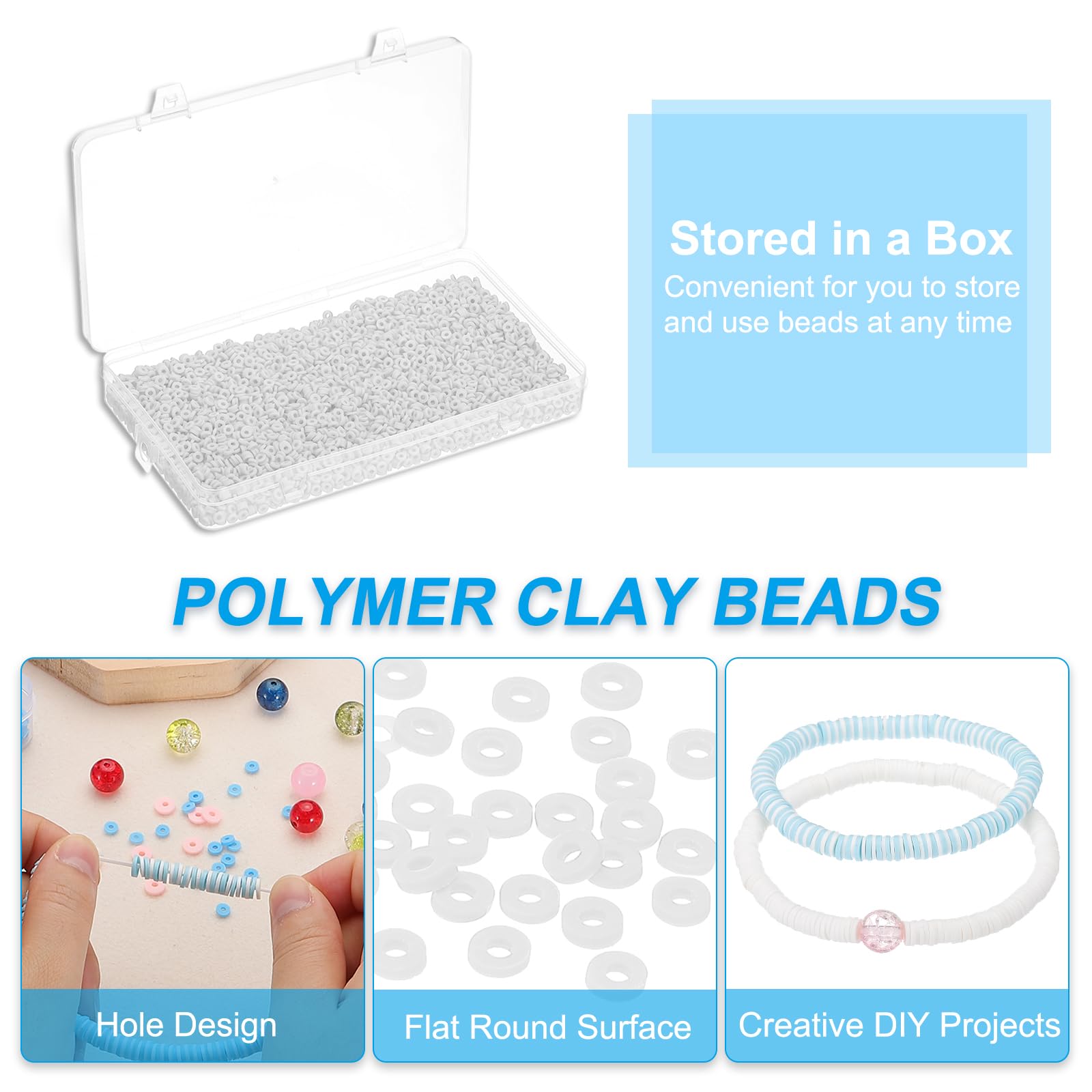 PATIKIL 4000 Pcs Clay Beads Bracelet Making Kit - Image 3