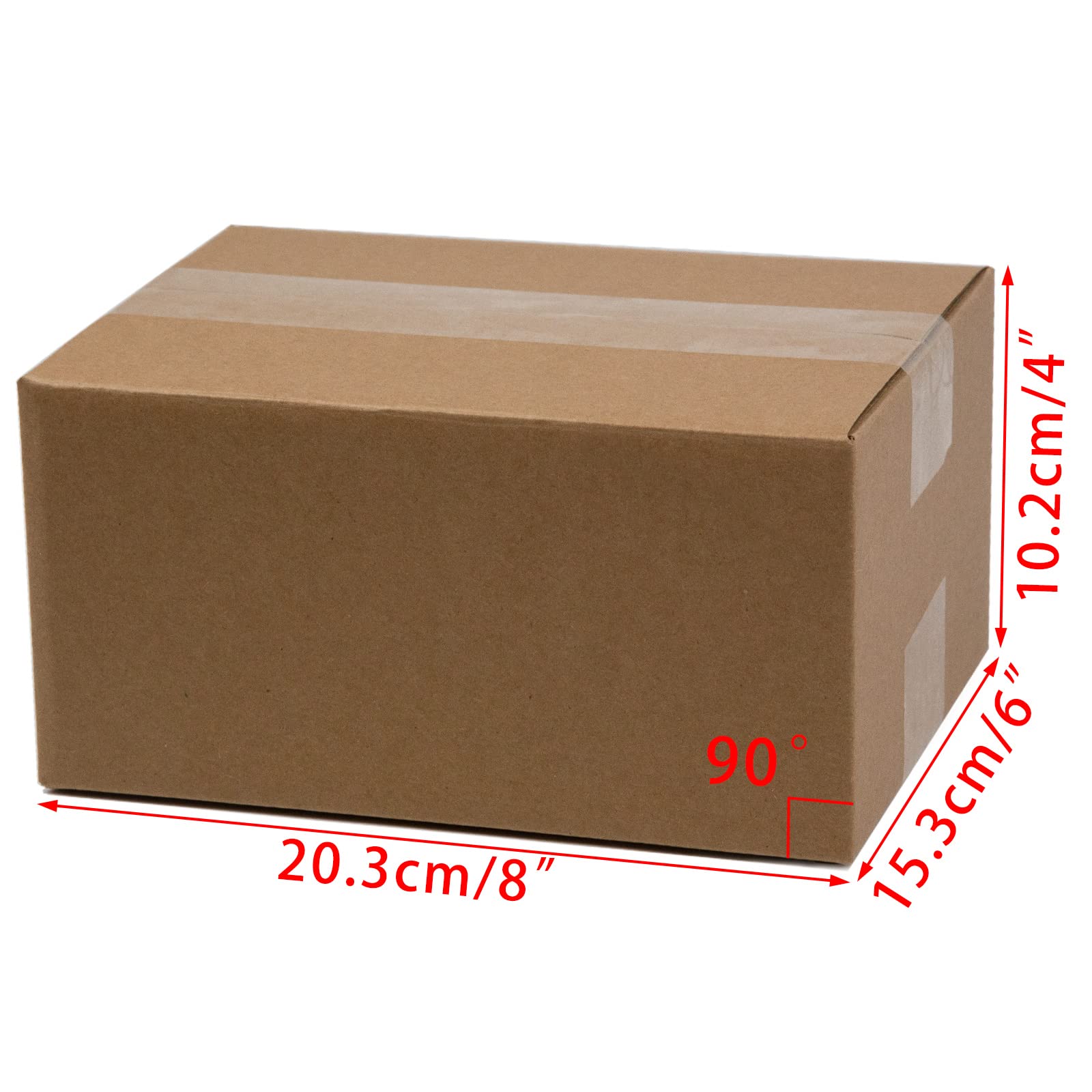 SUNLPH Pudełka wysyłkowe 20 x 15 x 10 cm małe pudełka z tektury falistej, 25 sztuk
