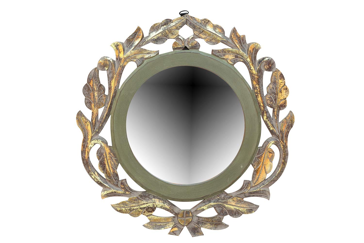 AMAZE SHOPPEE Antique with Handicraft Work Wood Mirror Frame Wooden Decorative Item Wall Hanging Mirror Frame-image-21