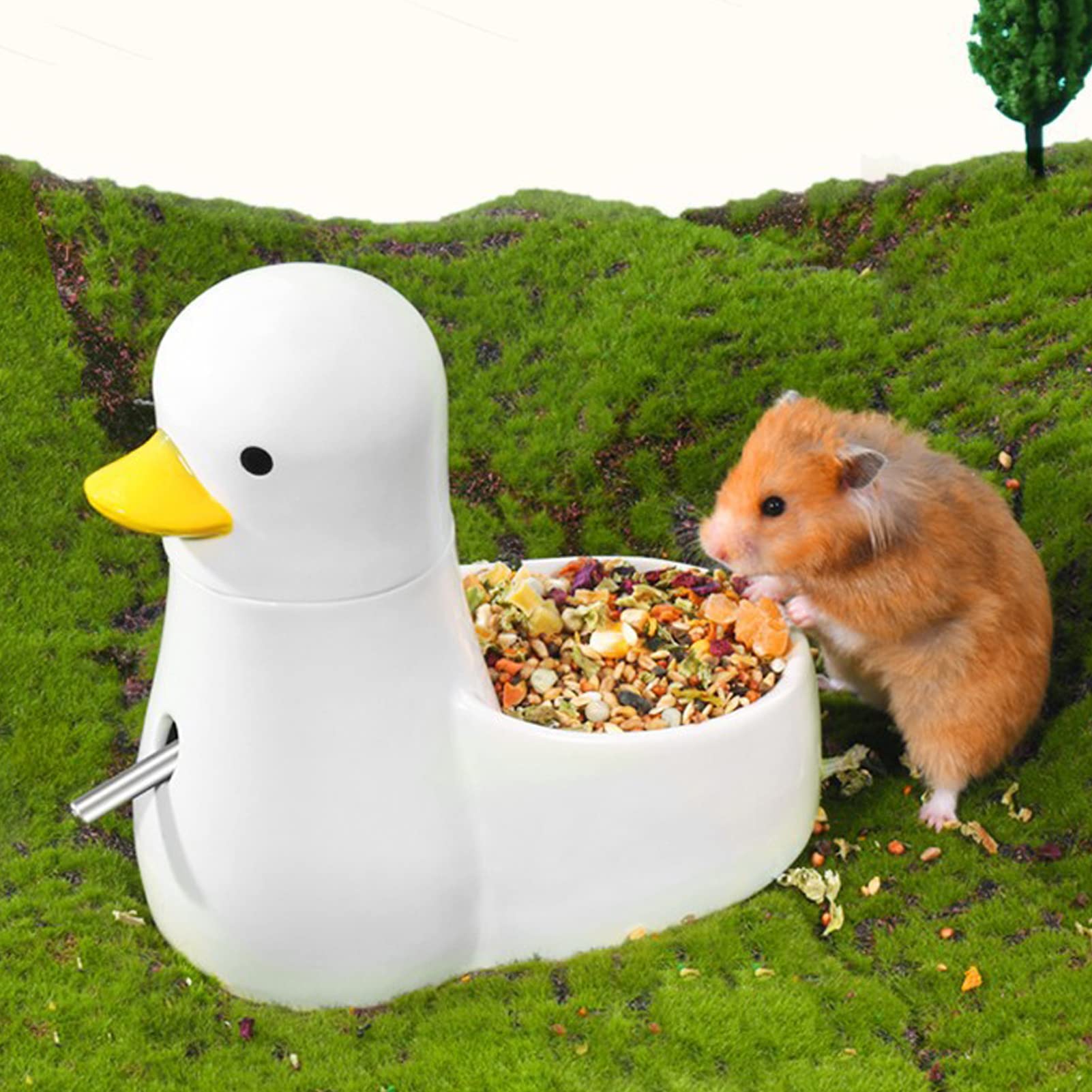 Botella de agua de animales pequeños, dispensador de agua para animales pequeños, botella de agua para hámster, para conejos, hurones, cobayas, chinchillas, hámsters, ratones, jerbos y otros