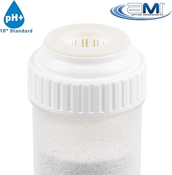 APPLIED MEMBRANES INC pH Neutralization Water Filter Cartridge | Calcite Filter to Raise Alkalinity of Low pH Water | 10 Standard Size Fits 10 Standard Filter Housing | H-F2510CALCITE (10 Standard)