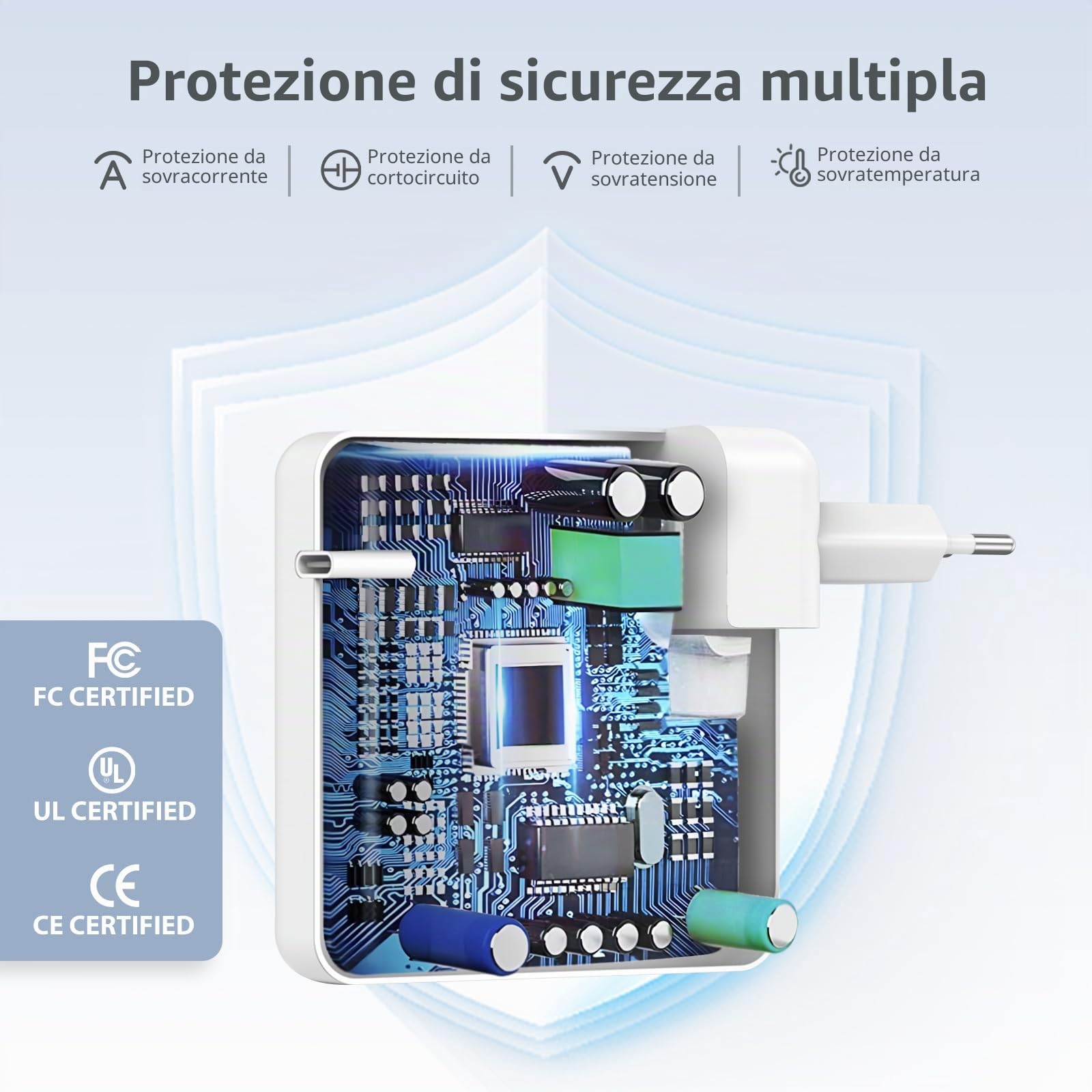 Caricatore 67W USB C Caricabatterie Rapido