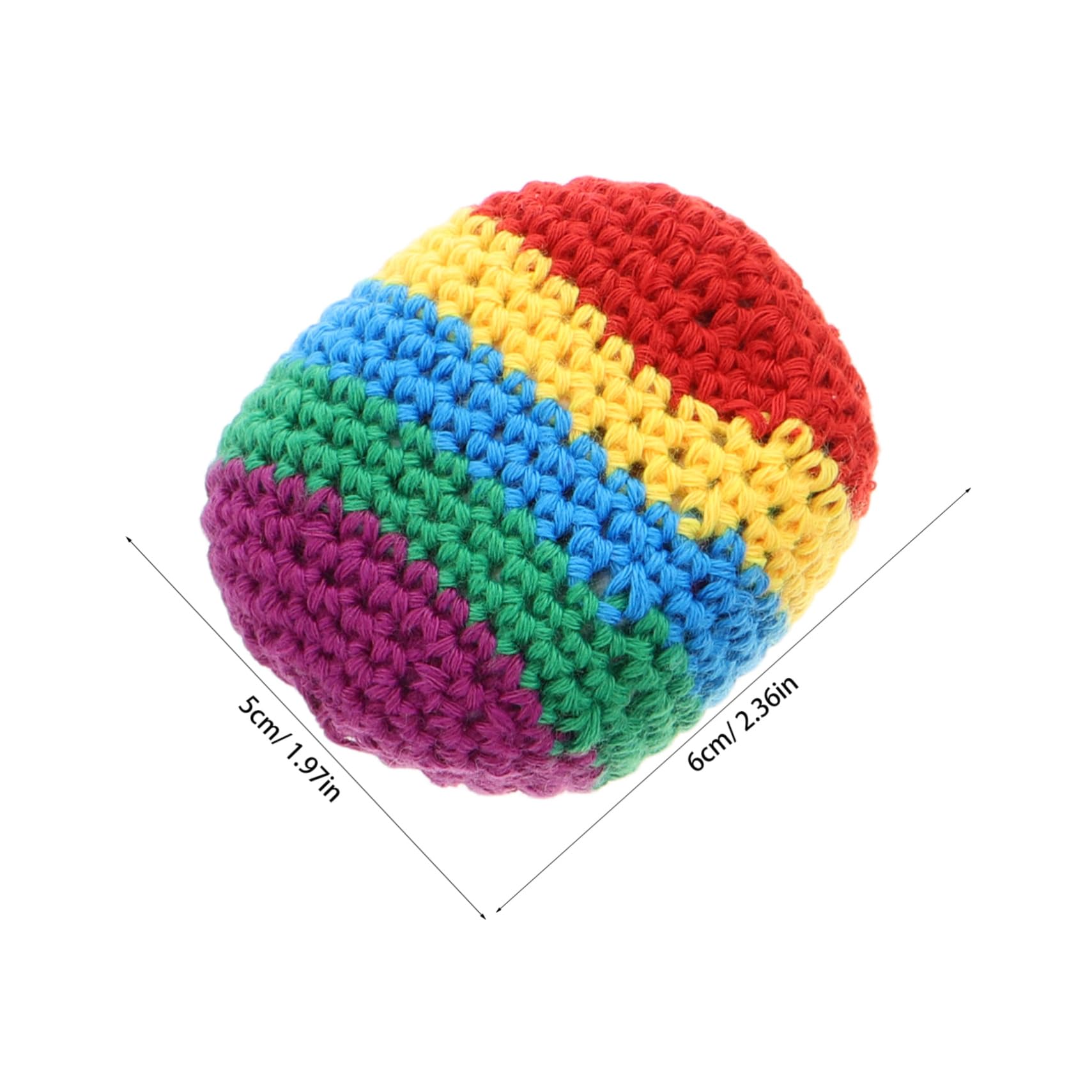 BESTonZON Toddler-Friendly Juggling Balls 4 Pack Soft Knitted Kick Sack Toys Crochet Bouncing Balls for Boys and Girls Enhance Creativity Coordination