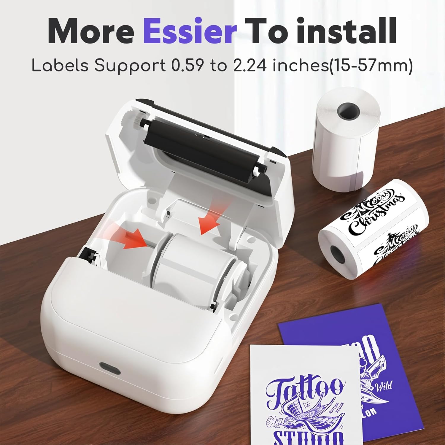 Tattoo Stencil Printer with Note Printing, Mini Portable Thermal Tattoo Printer, Bluetooth Tattoo Maker for Smartphone Tablet, Easy to Use for Beginners