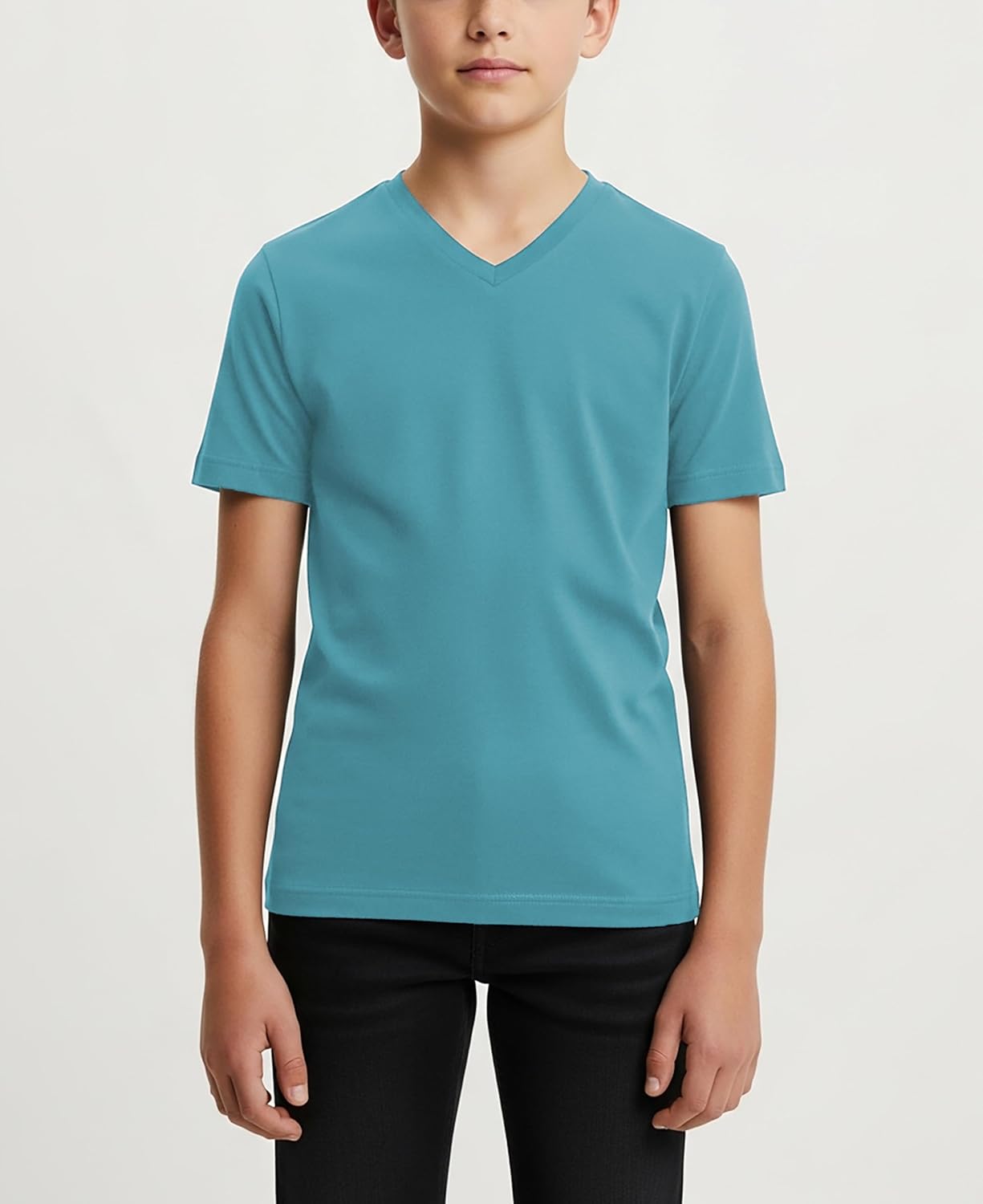 Andrew Scott Youth Athletic T-Shirts | Dry-Fit Moisture Wicking Short Sleeve V Neck Tees | Boys Girls | Multi Packs