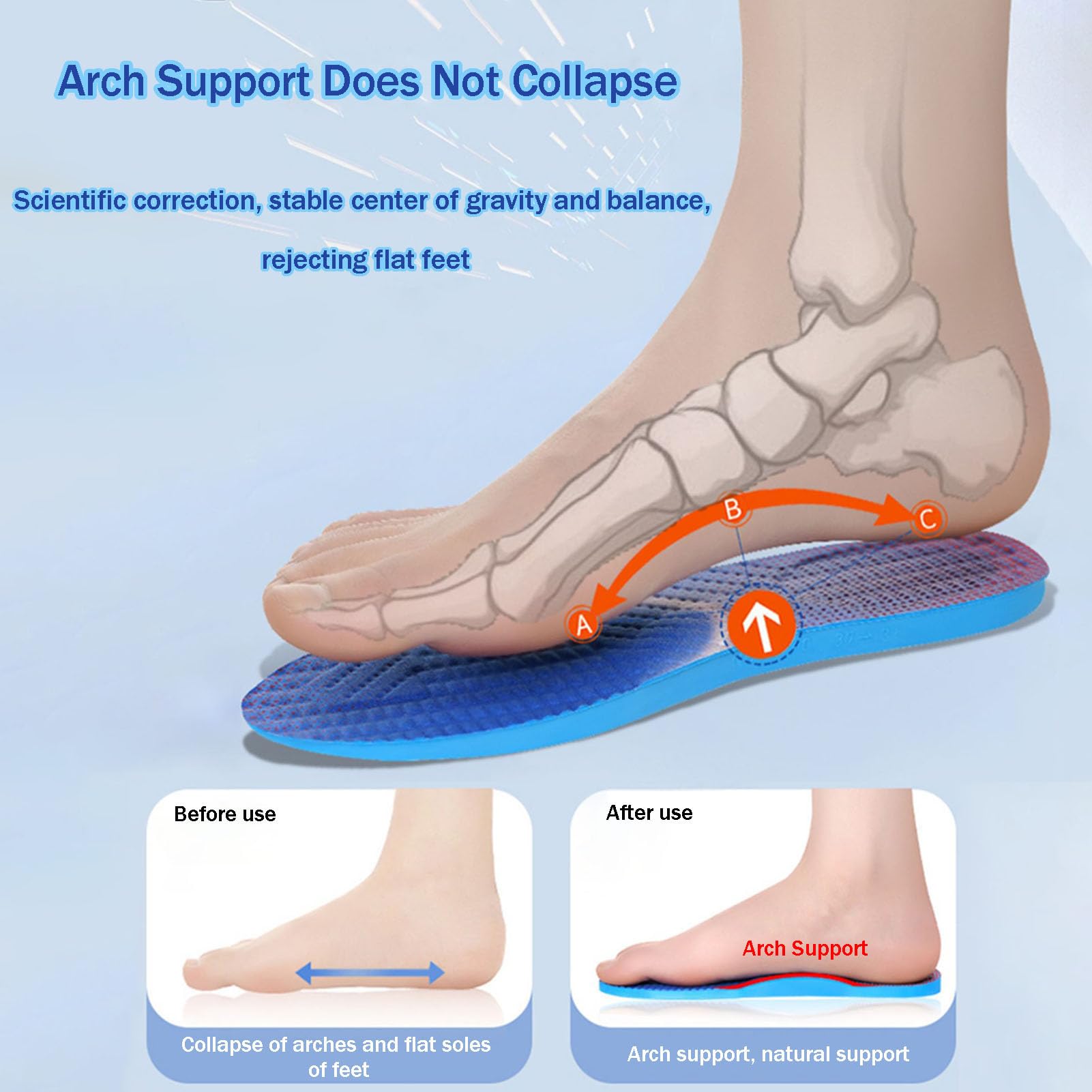 Solette Scarpe Plantari Ortopedici Piede Piatto Solette Ortopediche In Pelle - Supporto Plantare - Per Fascite E Dolore Al Piede Solette Ortopediche Con Supporto Fascia Elastica Fitness - Foto 12