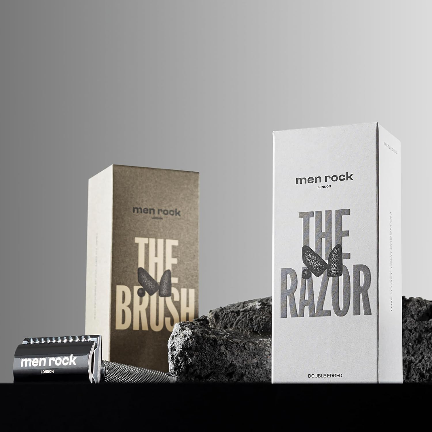 Men Rock The Brush Synthetic Bristles - Soft Bristle Shaving Brushes for Men - Synthetic Shave Brush - Men's Grooming Products - 1 Pc